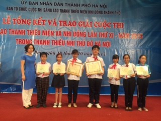 Hưởng ứng Cuộc thi sáng tạo thanh thiếu niên nhi đồng thành phố Hà Nội 
                            năm 2015
